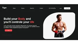 create a website using CSS and html and JavaScript | Homepage fitness