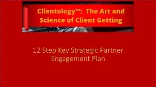 Clientology Insights - 12 Step Key Strategic Partner Engagement Plan