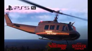 MSFS 2024 PS5 PRO  Stranger Things DLC Прогулки по Хоукинсу - Достопримечательности