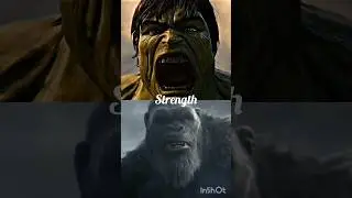 Hulk VS Kong #shorts #viral #mcu #marvel #movies #monsterverse #hulk #avengers #kong #kaiju