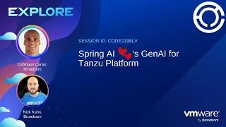 CODE2198LV: Spring AI Love‘s GenAI for Tanzu Platform