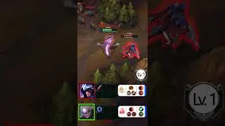 Talon vs Diana LEVEL 1 1v1! ⚔️ Assassin Duel - Who Wins the First Blood Clash?  #leagueoflegends