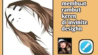 tutorial vector art #bagian rambut keren
