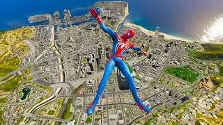 GTA 5 Spiderman Epic Jumps Compilation(GTA V Fails Funny Moments)