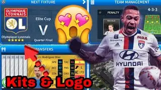 How To Make Olympique Lyonnais Team Kits & Logo 2019/2020 | Dream League Soccer 2019