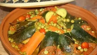 Moroccan Vegetable Tagine Recipe - Recette Tagine Marocain aux Légumes - Recettes Maroc