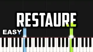 Deborah Lukalu - Restauré | EASY PIANO TUTORIAL BY Extreme Midi