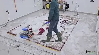 Nettoyage approfondi des tapis avec une monobrosse  - KeniLave