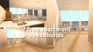 ✧ 2 free apartment speedbuilds 🏢 | layouts + speedbuilds | 70k & 60k | bloxburg speedbuild ✧