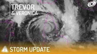 Cyclone Trevor to Intensify and Cyclone Veronica Forms - 8am AEST March 20, 2019