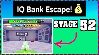 STAGE 52 IQ BANK ESCAPE Roblox Walkthrough [Full Guide English] 💰