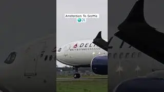 Delta Airbus A330-900neo (N409DX) Takeoff Amsterdam To Seattle 🌎