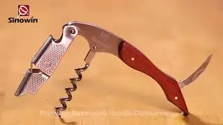 Wine Bottle Openers Easily Use Custom Wooden Handle Corkscrew Wine Bottle Opener