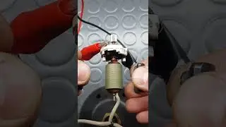 Experiment with 12v Dc electromotor | Test