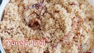 Farofa rápida de cebola e alho
