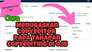 Cara Menugaskan Copyeditor di OJS