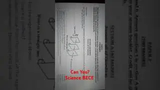 2024 BECE Science Question, Can You Solve?