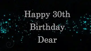 Happy 30th Birthday Wishes & Message