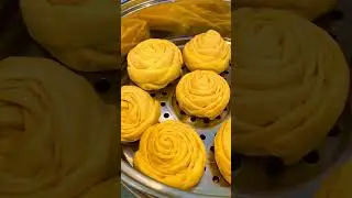 Sweet potato banana steamed bun #healthy #delicious #sweetpotato #banana  #steamedbun #breadart