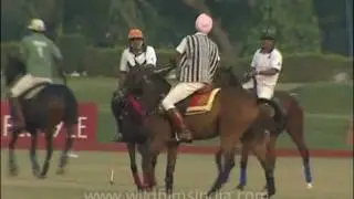 Polo match in action, Delhi