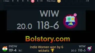 India Women vs West Indies Women 9th Match Group B Live Cricket Score Commentary