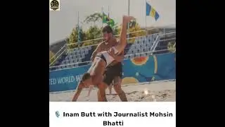 Inam butt with Mohsin bhatti 🎥🎤 #inambutt #goldmedal