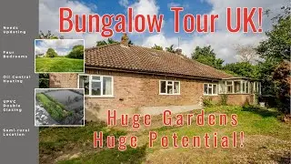 BUNGALOW TOUR UK  Huge Gardens!  For Sale &pound;425,000 Sporle, Norfolk - Longsons Estate Agents