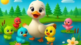 Five little ducks went out one day song | Counting Song for Toddlers | english rhymes for babies