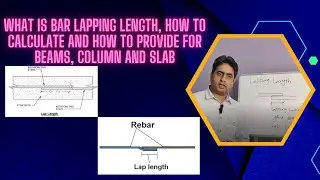 What is Steel bar Lapping / Over Lapping, how to calculate and how provide for Beams, Column & Slab