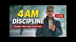 4 AM Discipline | Soldier Morning Exercise LIVE 💪 #4AMWorkout#SoldierLife#ArmyDiscipline