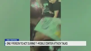 Man who stopped beating at T-Mobile Center shares story