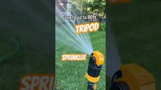 This Tripod Sprinkler Covers It All &ndash; Melnor 6-Pattern Sprinkler #lawn