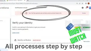 your YouTube payments are on hold as you've account issues to fix ( step by step solution) #youtube