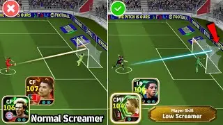 NEW LOW SCREAMER SKILL Vs NORMAL SCREAMER 🤔 | LOW SCREAMER BETTER 🤔 | Low Screamer Skill | efootball