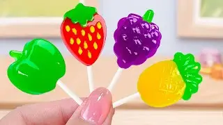 💞Making Mini Rainbow Jelly💞Colorful Miniature Fuits Jelly Cake Decorating Ideas🌈Mini Bakery ASRM🌈