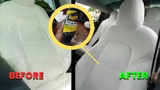 Easiest Way to Clean Your WHITE Tesla Seats