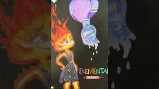 How to draw elemental realistic #shorts #pixar #elemental #animation