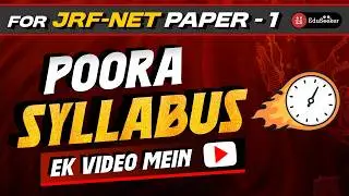 JRF-NET Paper-1 | One Video That Covers Almost Everything (10 Units Marathon)