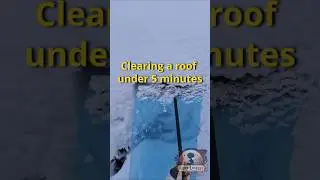 DIY roof snow rake, snow removal tool, roof snow clearing, homemade snow rake, winter project #DIY 2