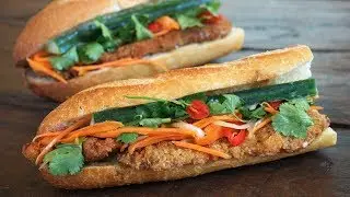 Sandwich Vietnamien - Banh Mi au Poulet Pané - Cooking With Morgane