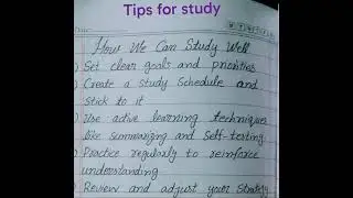 improvement for study #well short#learn with me#good for u