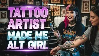 Татуировщица сделала меня альтернативной девушкой 🎨💖 Истории о переодевании в женскую одежду