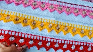 #49Barrado fácil e rápido para Panos de prato #crochet #barradinho