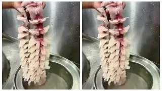 Squirrel fish changes knife like this# knife worker @ fast hand food (O40300058) @ fast hand vermic
