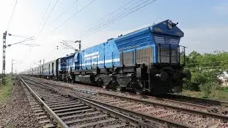 BLUE  BLEED KjM WDP4B LHF with KURLA EXP: INDIAN RAILWAY'S