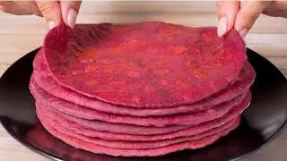 Beetroot Roti | Weight Loss | BeetrootParatha Recipe | Healthy BreakfastRecipes / चुकंदर का पराठा