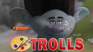 Trolls Movie - Kids Coloring Book | Coloring Pages for Children with Branch