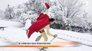 Frontdesk : A RARE HEAVY SNOW TRANSFORMS PARIS