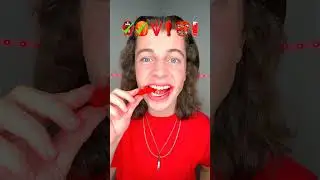 Острая красная еда ASMR!? 🥵