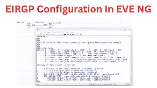 Конфигурация EIRGP в EVE NG